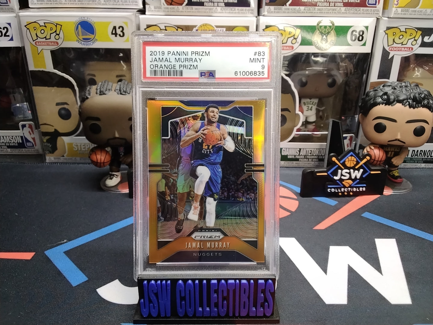 2019 Jamal Murray Orange Prizm PSA 9 13/49