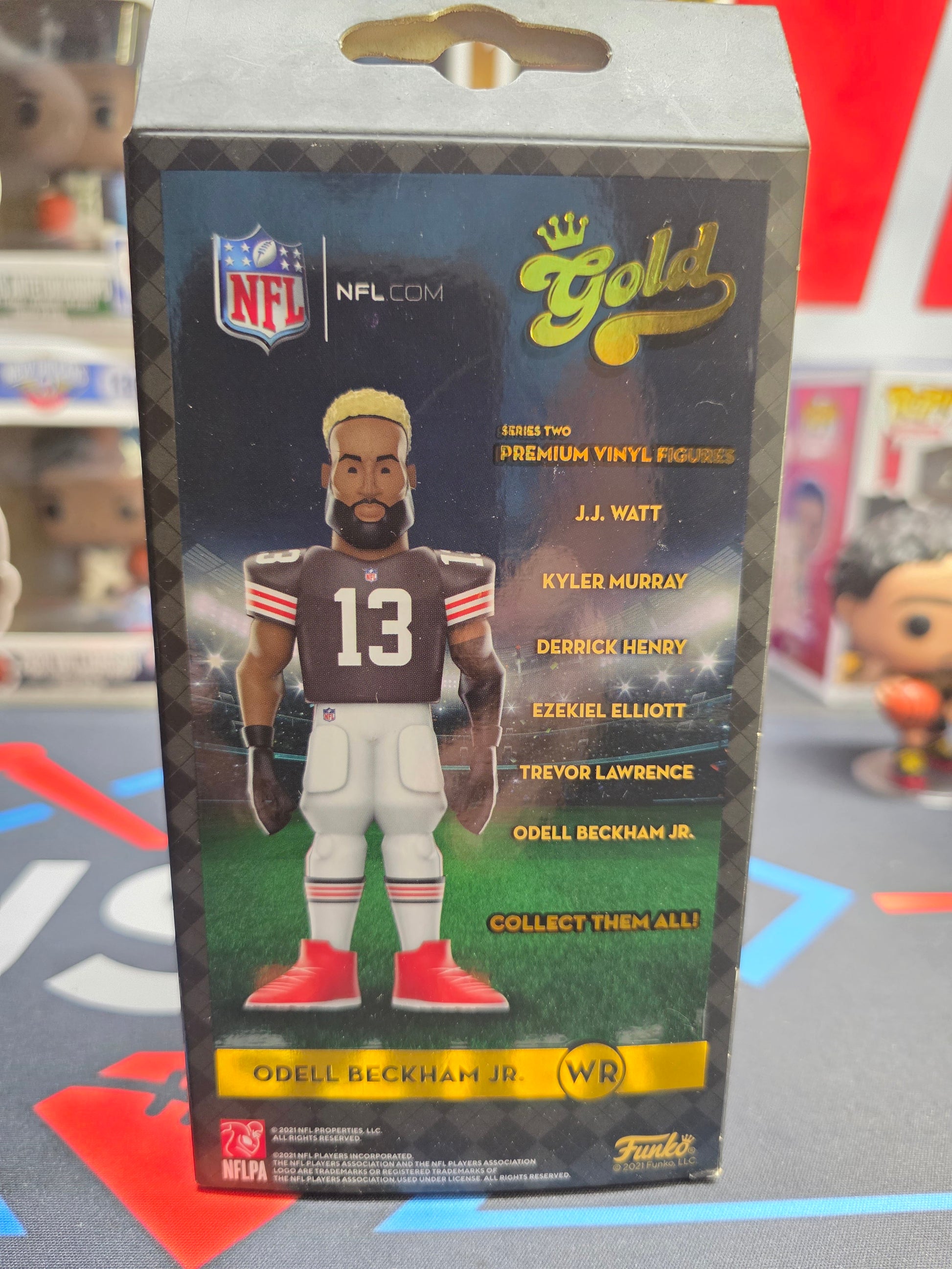 Odell Beckham Jr Funko Gold Premium Vinyl Figure