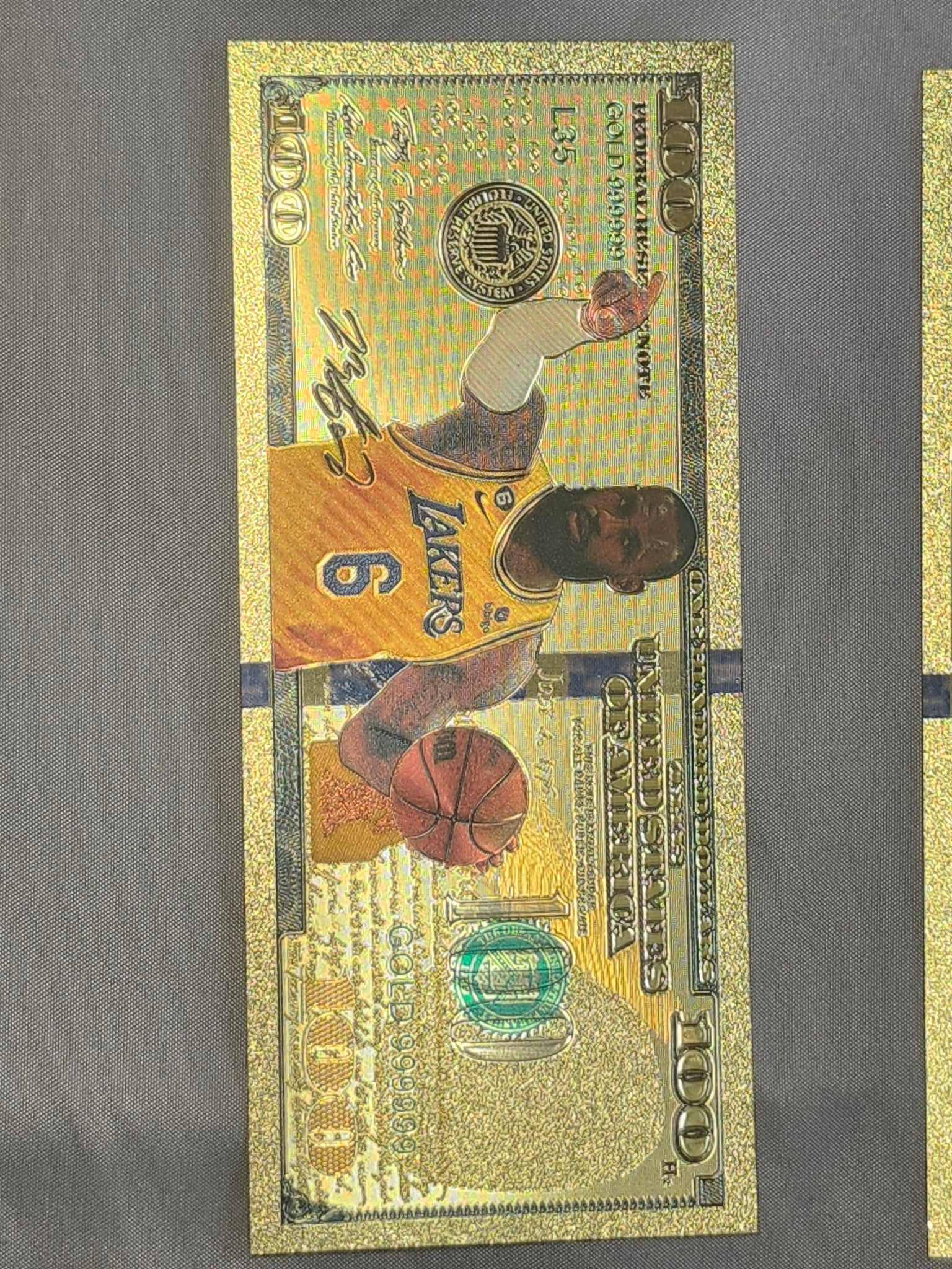 Lebron James 24k Gold Foils with COA