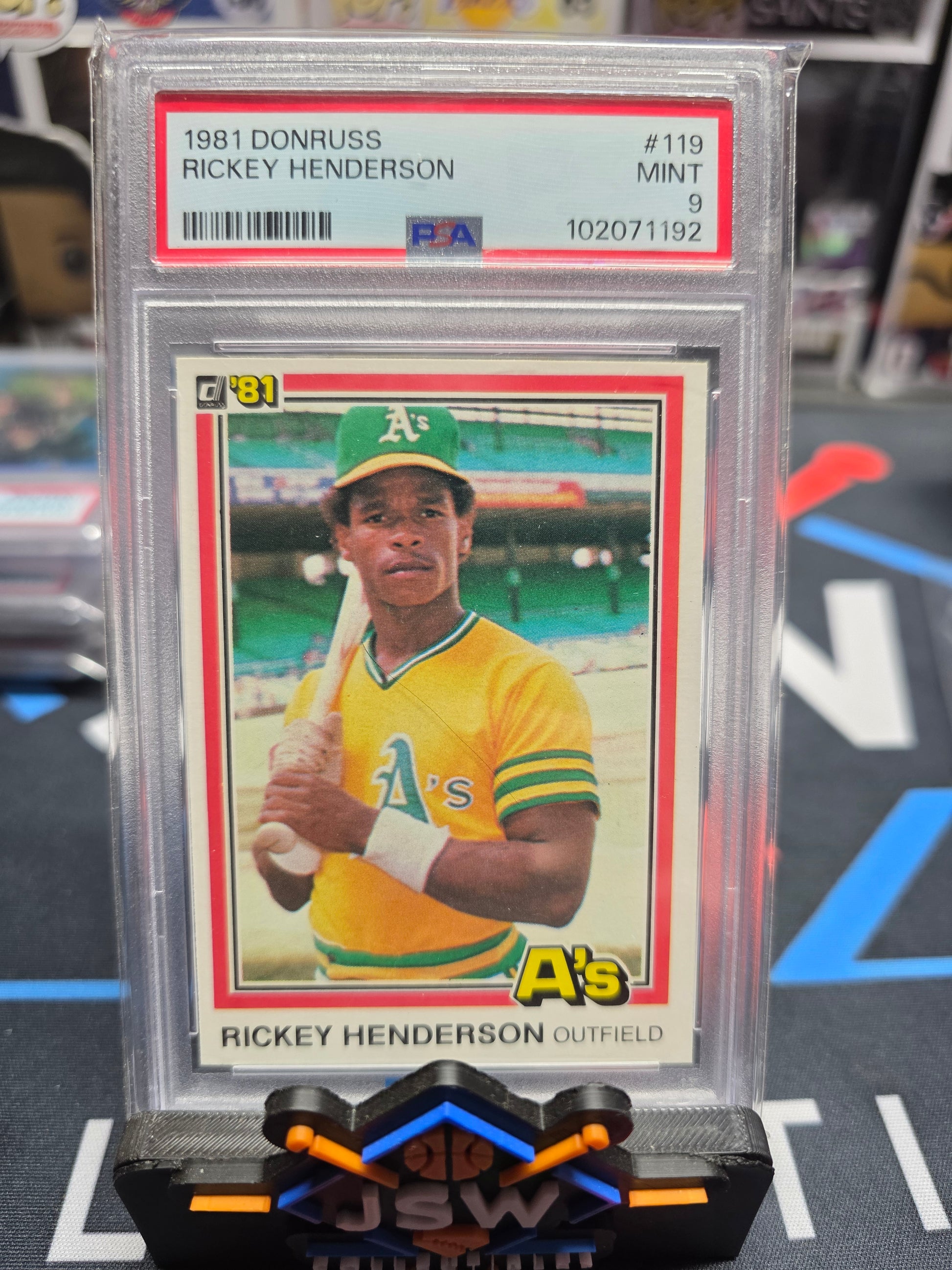 1981 Rickey Henderson PSA 9