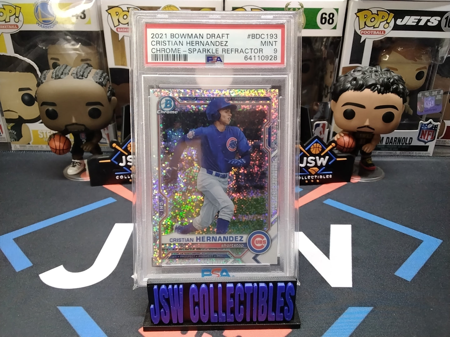2021 Cristian Hernandez Sparkle Refractor PSA 9