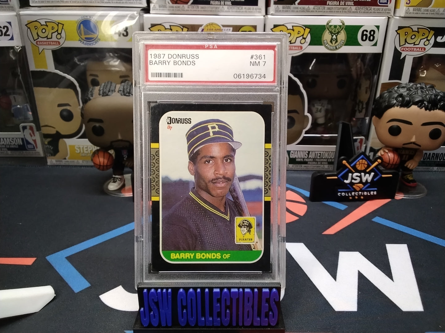 1987 Barry Bonds Donruss PSA 7 NM