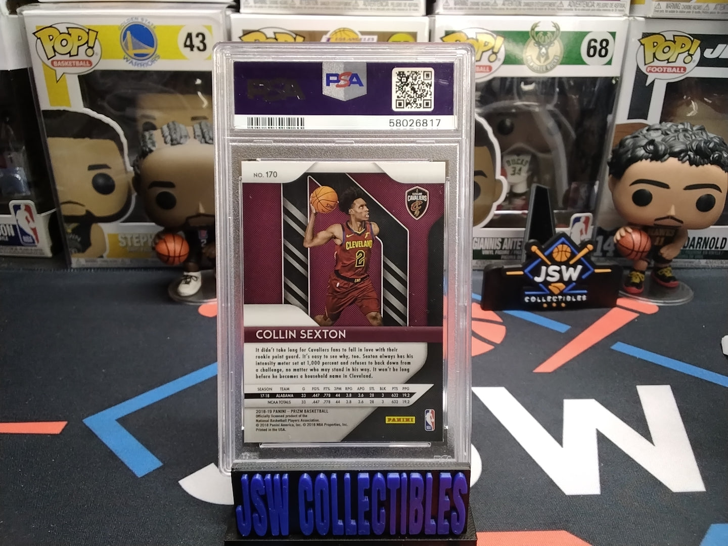 2018 Collin Sexxton PSA 9 RC Prizm