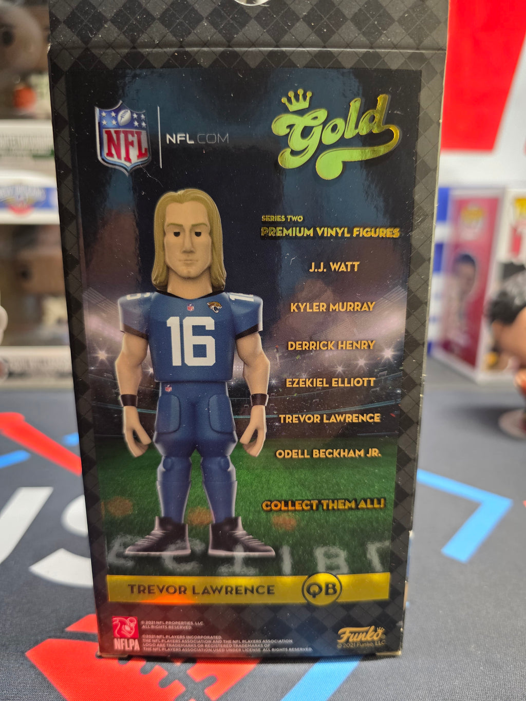 Trevor Lawrence Funko Gold Premium Vinyl Figue Chase