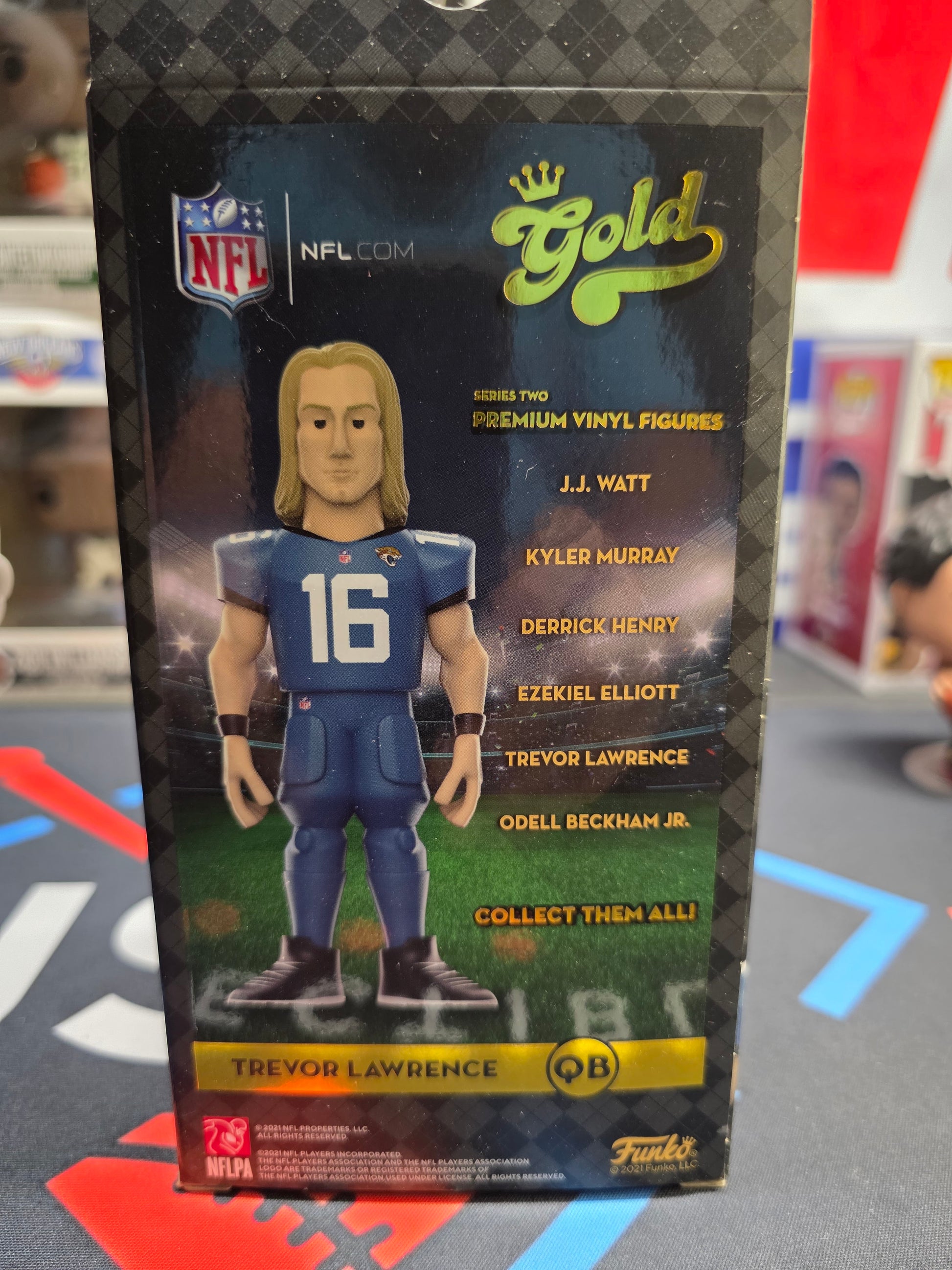 Trevor Lawrence Funko Gold Premium Vinyl Figue Chase