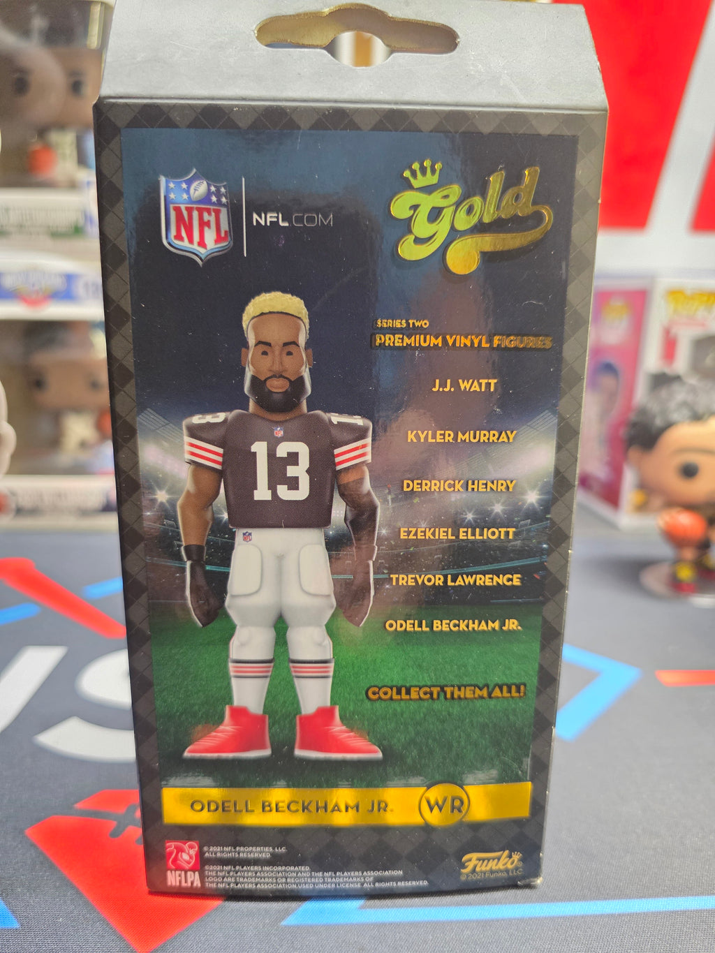 Odell Beckham Jr Funko Gold Premium Vinyl Figure