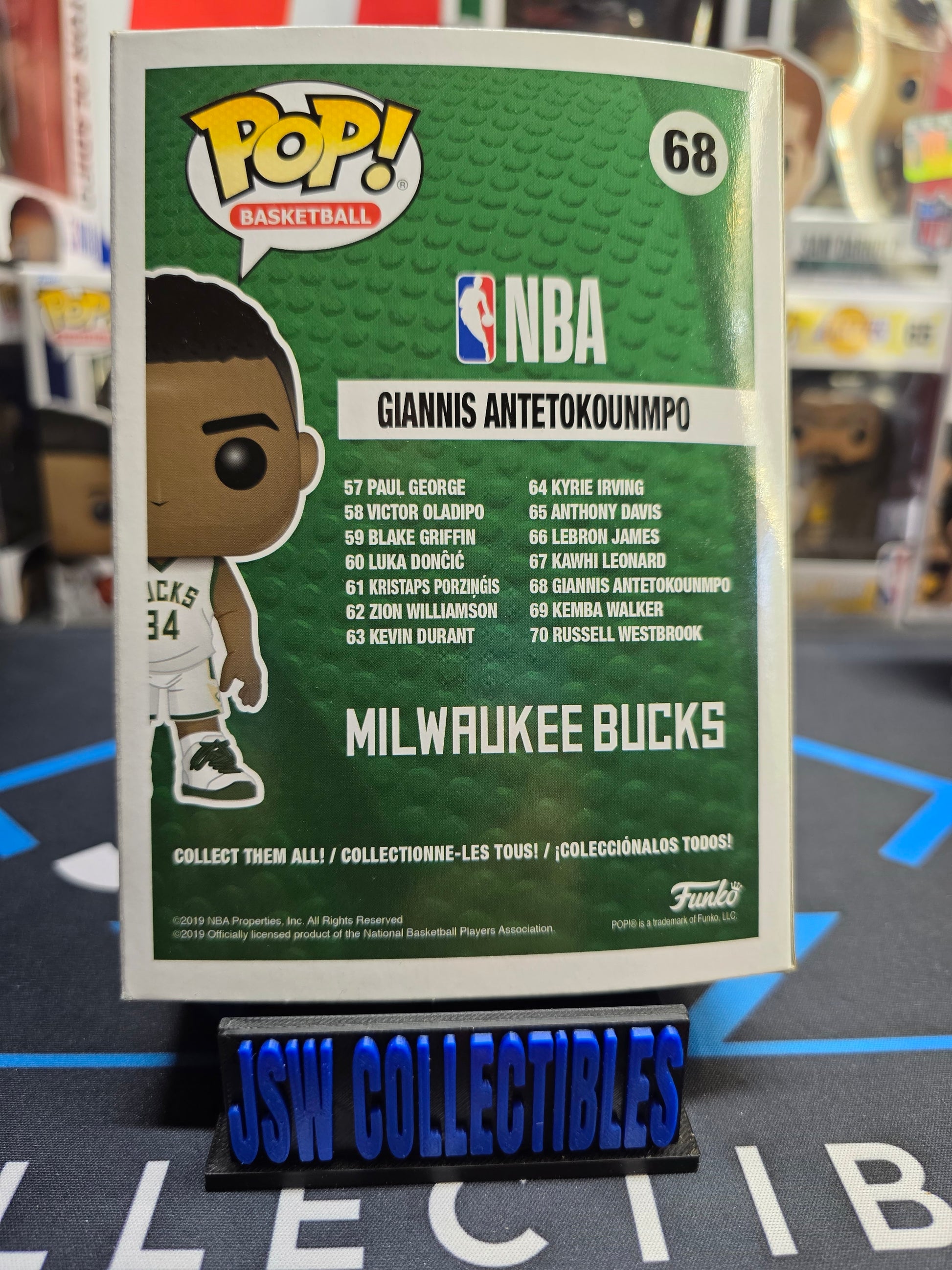 Giannis Antetokounmpo FUNKO POP! Vinyl Figure #68