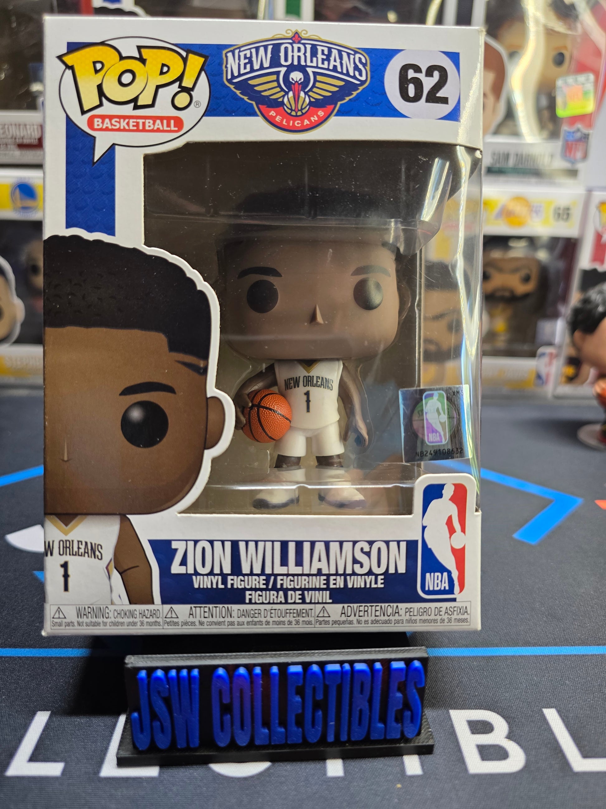 Zion Williamson Funko Pop! Vinyl Figure #62