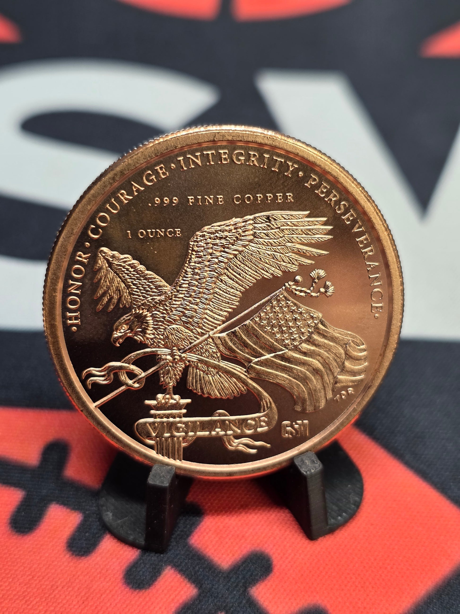 Donald Trump 1  oz .999 Vigilant Copper Round