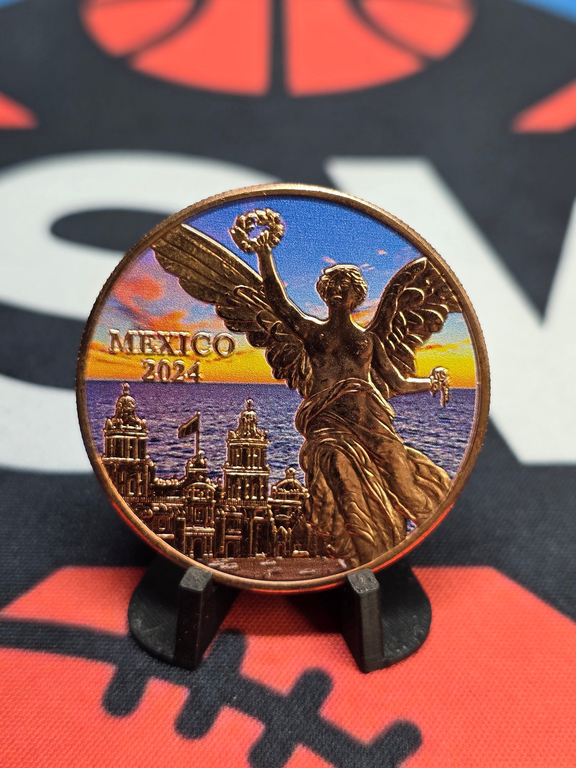 2024 Colorized .999 Copper Mexican Libertad