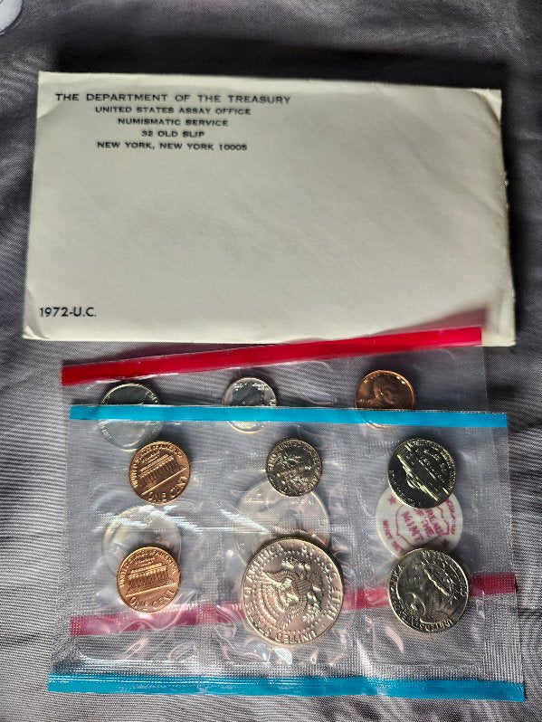 1972 Uncirculated D and P Department Of The Treasury