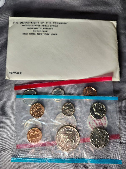 1972 Uncirculated D and P Department Of The Treasury