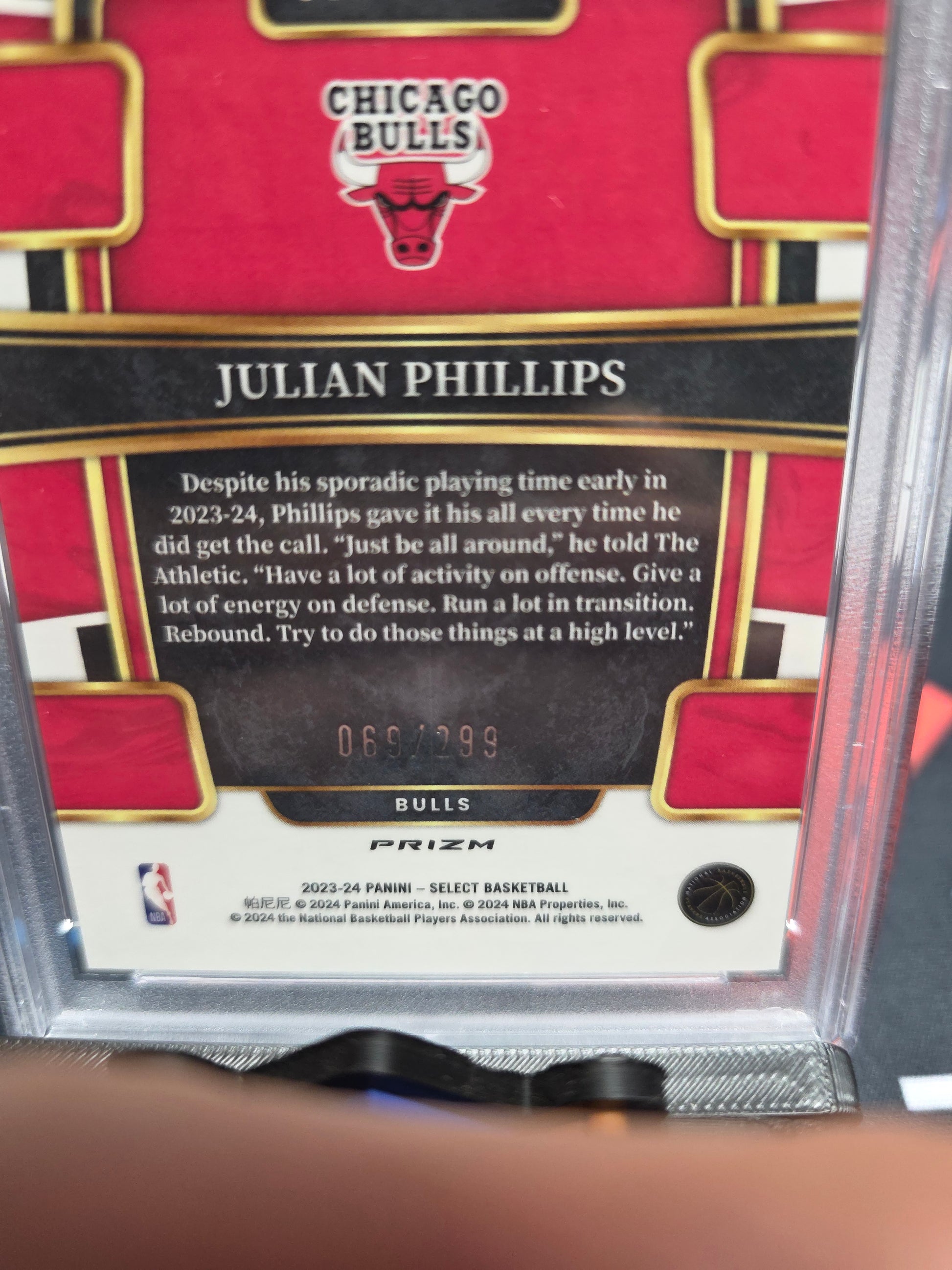 2023 Julian Phillips Light Blue PSA 9 69/299