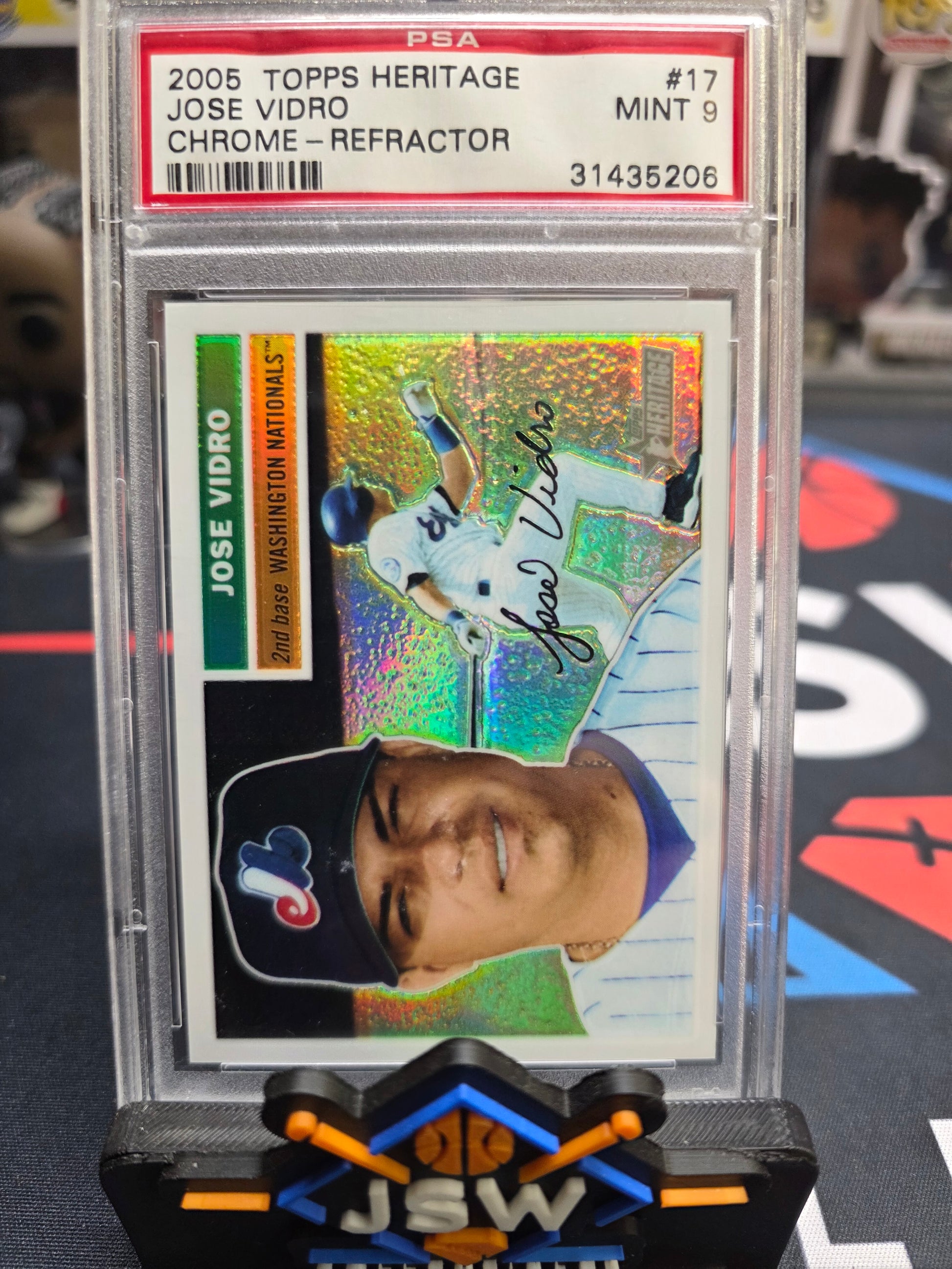 2005 Jose Vidro Refractor PSA 9 168/556