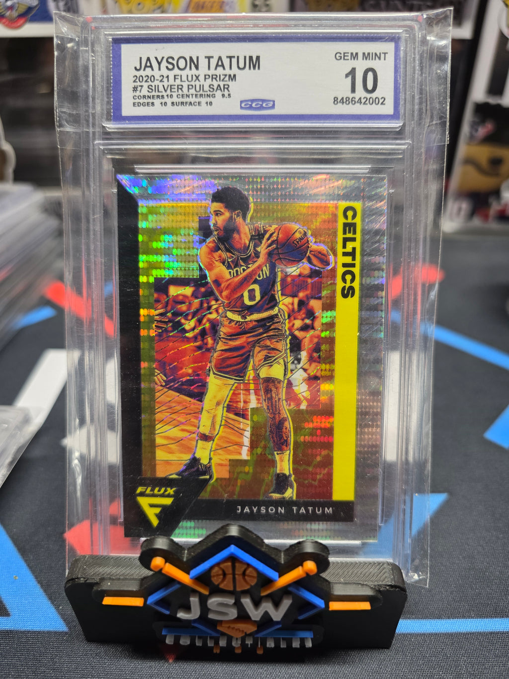2020-21 Jayson Tatum Flux Prizm CCG 10