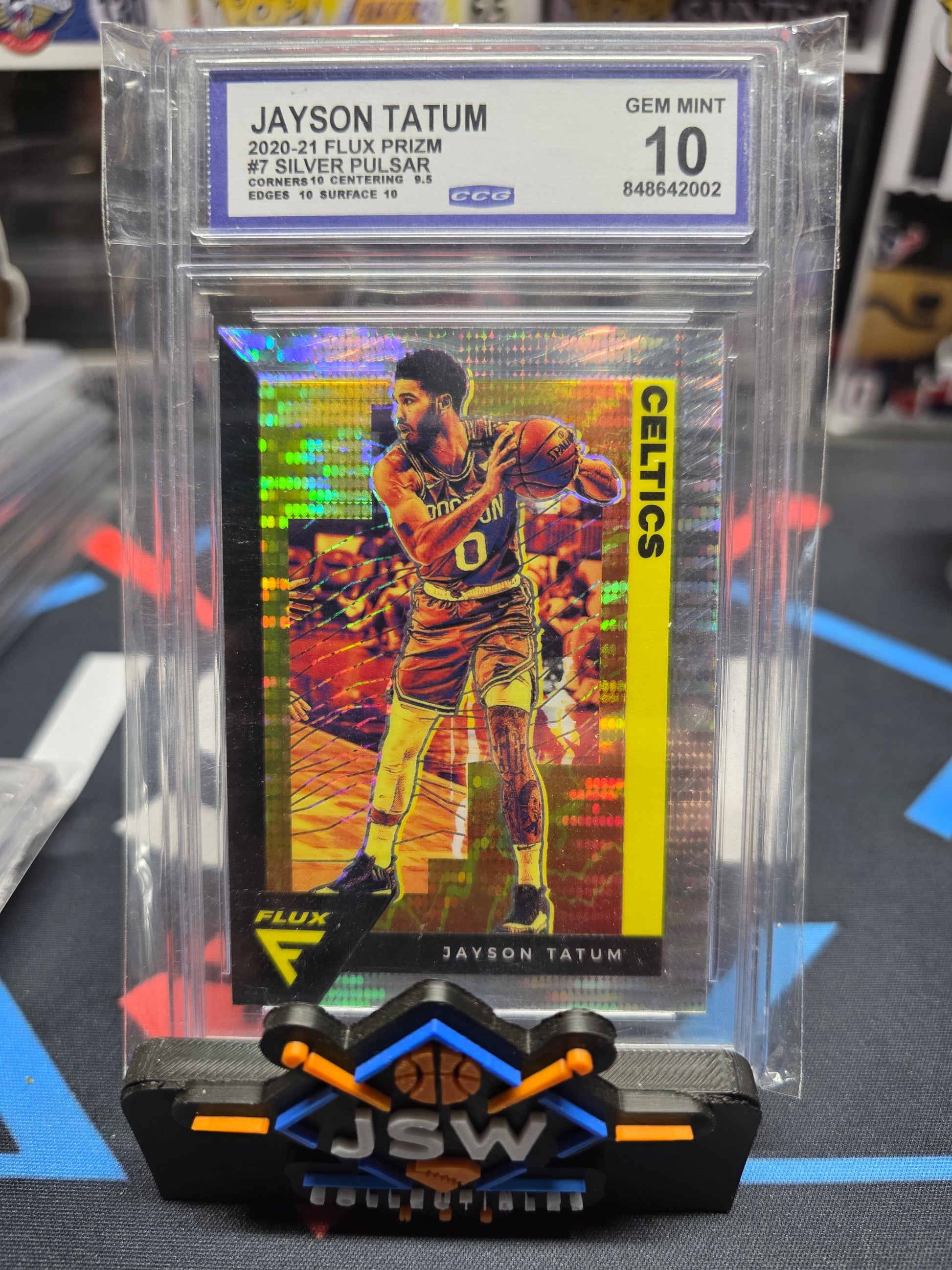 2020-21 Jayson Tatum Flux Prizm CCG 10