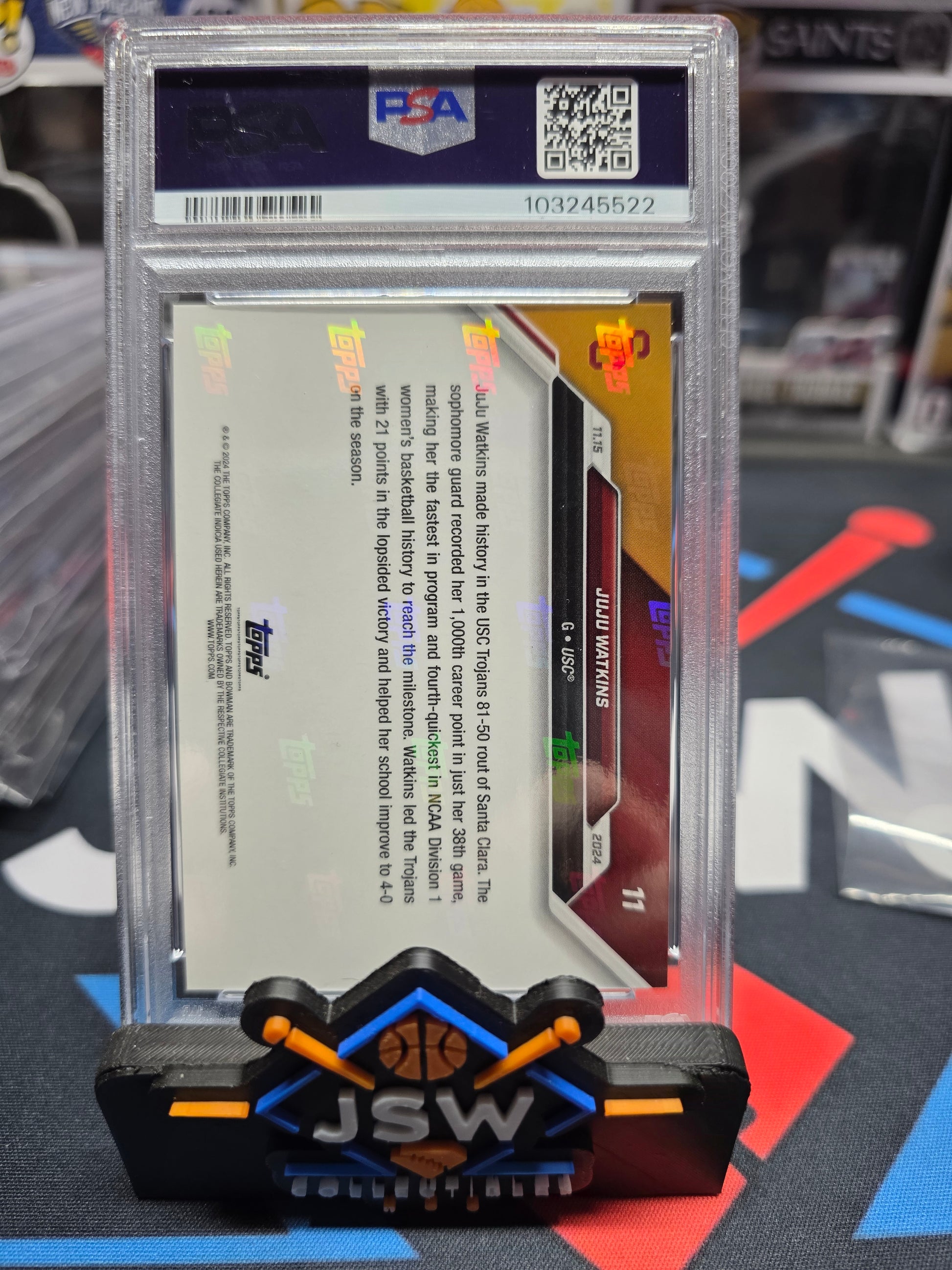 2024 JuJu Watkins PSA 9 Mint