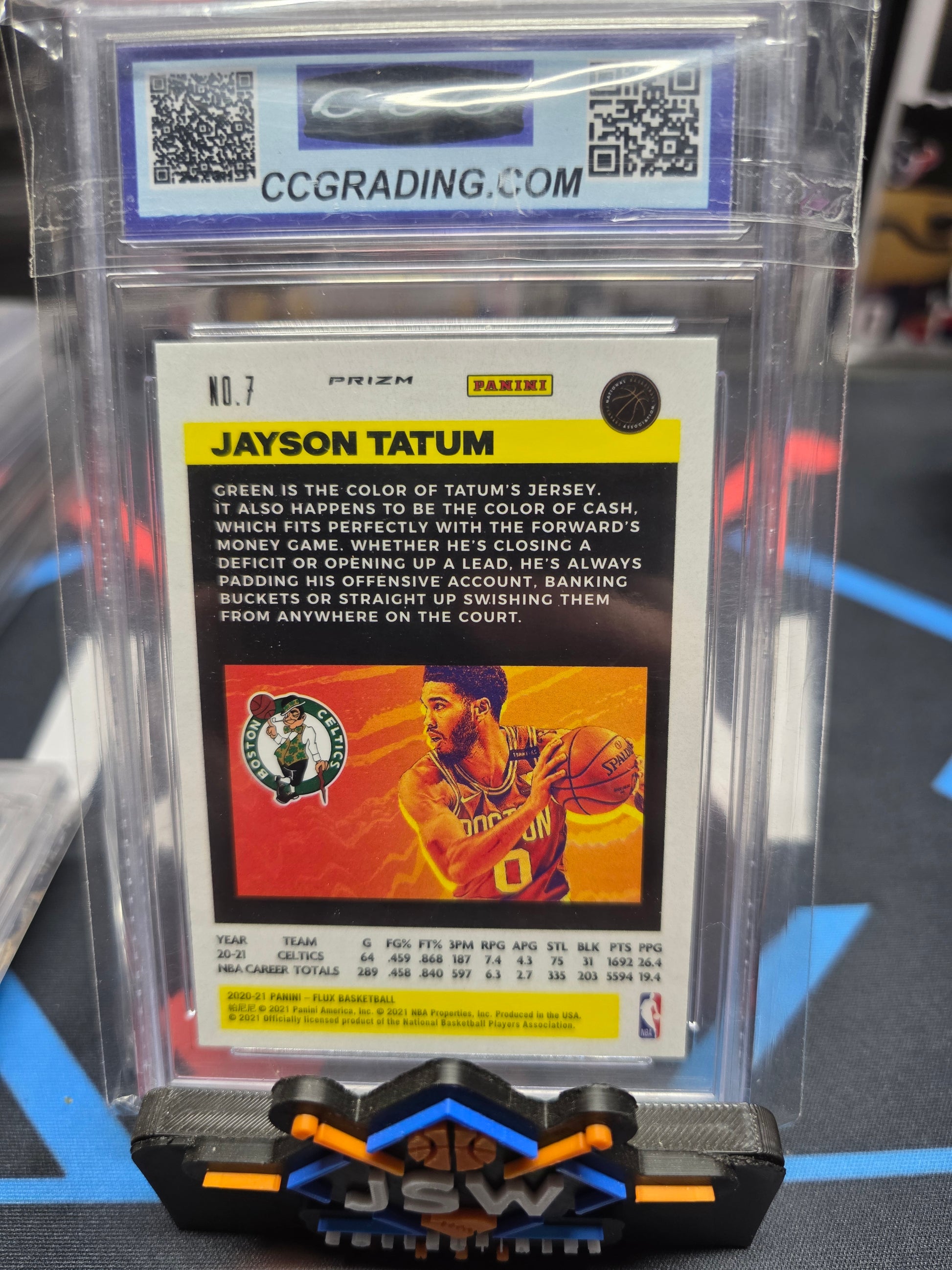 2020-21 Jayson Tatum Flux Prizm CCG 10